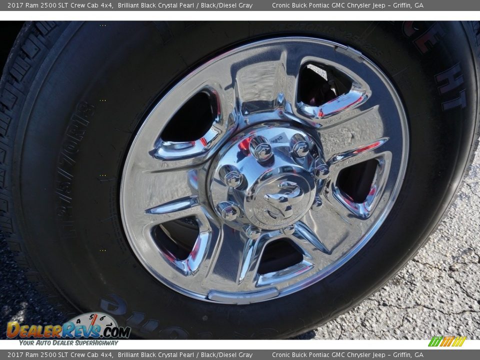 2017 Ram 2500 SLT Crew Cab 4x4 Brilliant Black Crystal Pearl / Black/Diesel Gray Photo #14