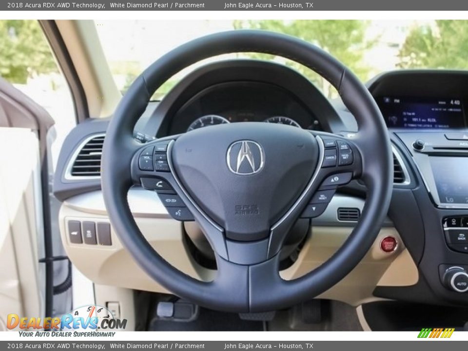 2018 Acura RDX AWD Technology White Diamond Pearl / Parchment Photo #28