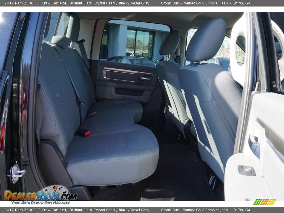 2017 Ram 2500 SLT Crew Cab 4x4 Brilliant Black Crystal Pearl / Black/Diesel Gray Photo #17