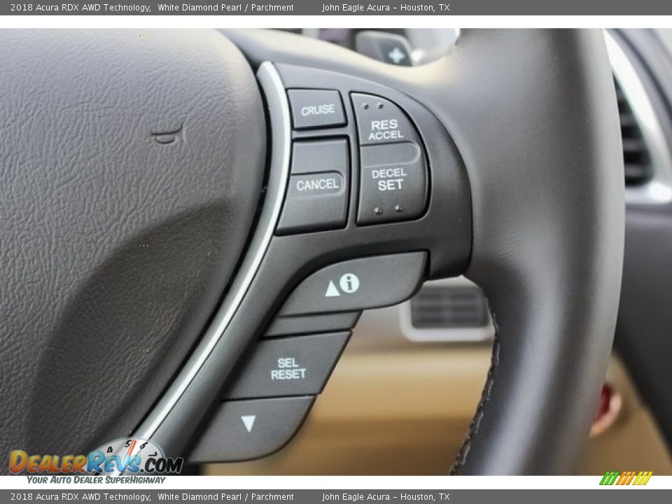2018 Acura RDX AWD Technology White Diamond Pearl / Parchment Photo #30