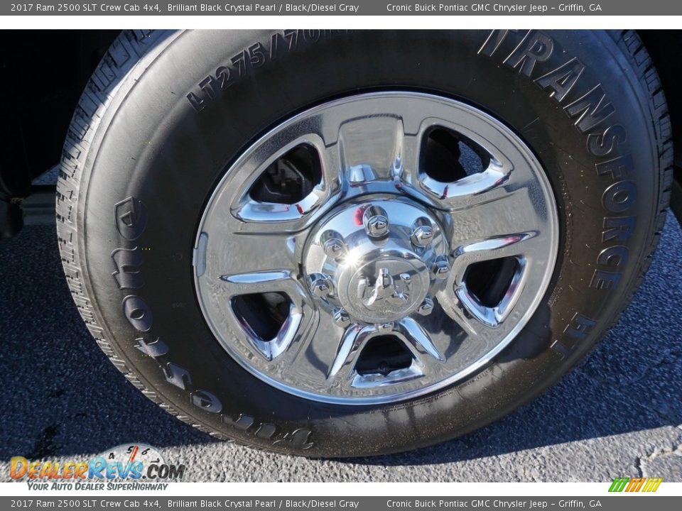 2017 Ram 2500 SLT Crew Cab 4x4 Brilliant Black Crystal Pearl / Black/Diesel Gray Photo #19