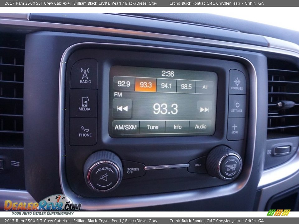 2017 Ram 2500 SLT Crew Cab 4x4 Brilliant Black Crystal Pearl / Black/Diesel Gray Photo #20