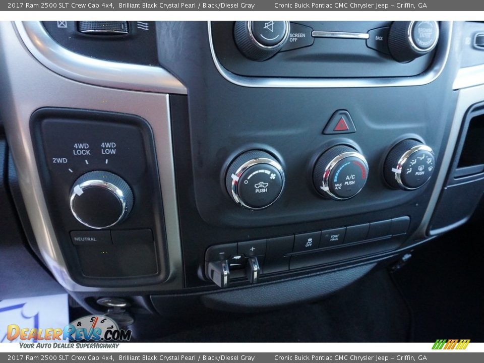 2017 Ram 2500 SLT Crew Cab 4x4 Brilliant Black Crystal Pearl / Black/Diesel Gray Photo #21