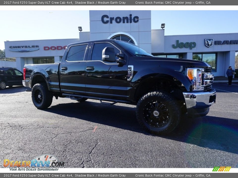 2017 Ford F250 Super Duty XLT Crew Cab 4x4 Shadow Black / Medium Earth Gray Photo #1