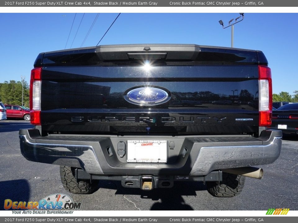 2017 Ford F250 Super Duty XLT Crew Cab 4x4 Shadow Black / Medium Earth Gray Photo #6