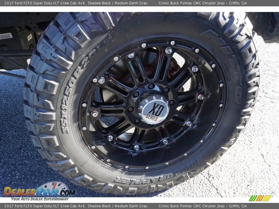 2017 Ford F250 Super Duty XLT Crew Cab 4x4 Shadow Black / Medium Earth Gray Photo #15