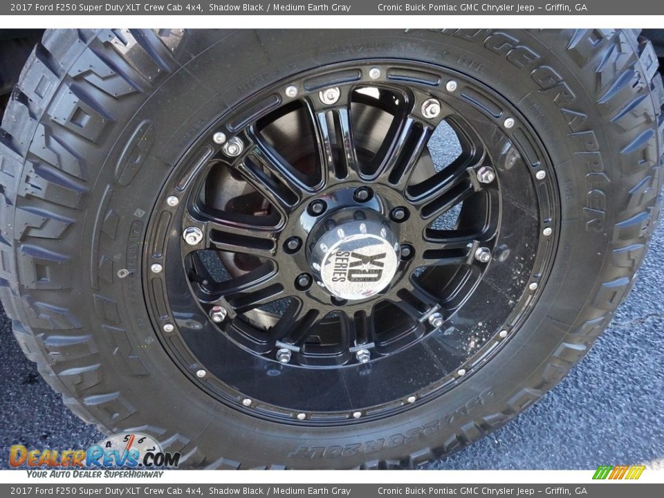 2017 Ford F250 Super Duty XLT Crew Cab 4x4 Shadow Black / Medium Earth Gray Photo #20