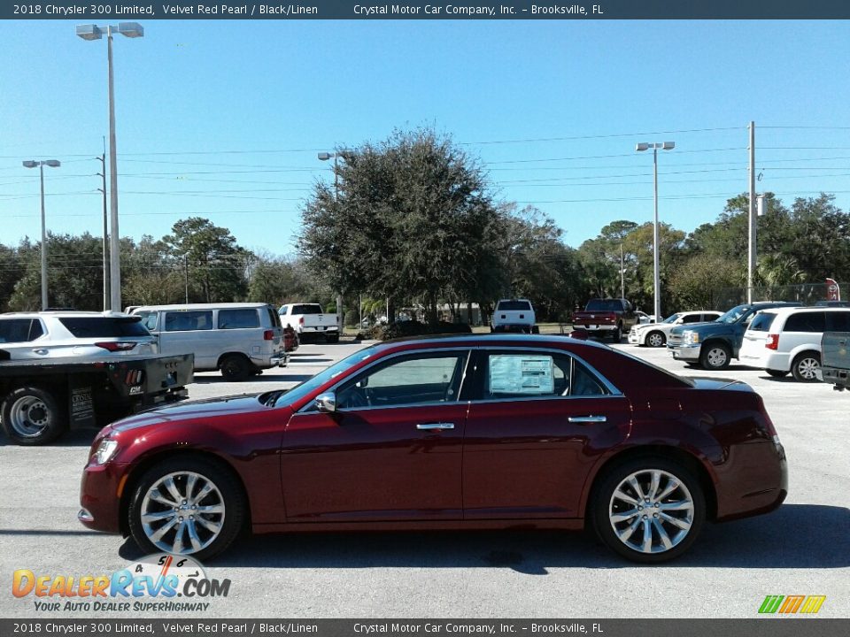 2018 Chrysler 300 Limited Velvet Red Pearl / Black/Linen Photo #2