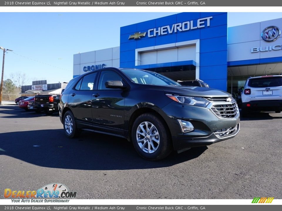 2018 Chevrolet Equinox LS Nightfall Gray Metallic / Medium Ash Gray Photo #1