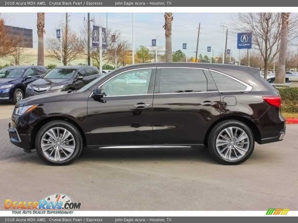 2018 Acura MDX AWD Crystal Black Pearl / Espresso Photo #4