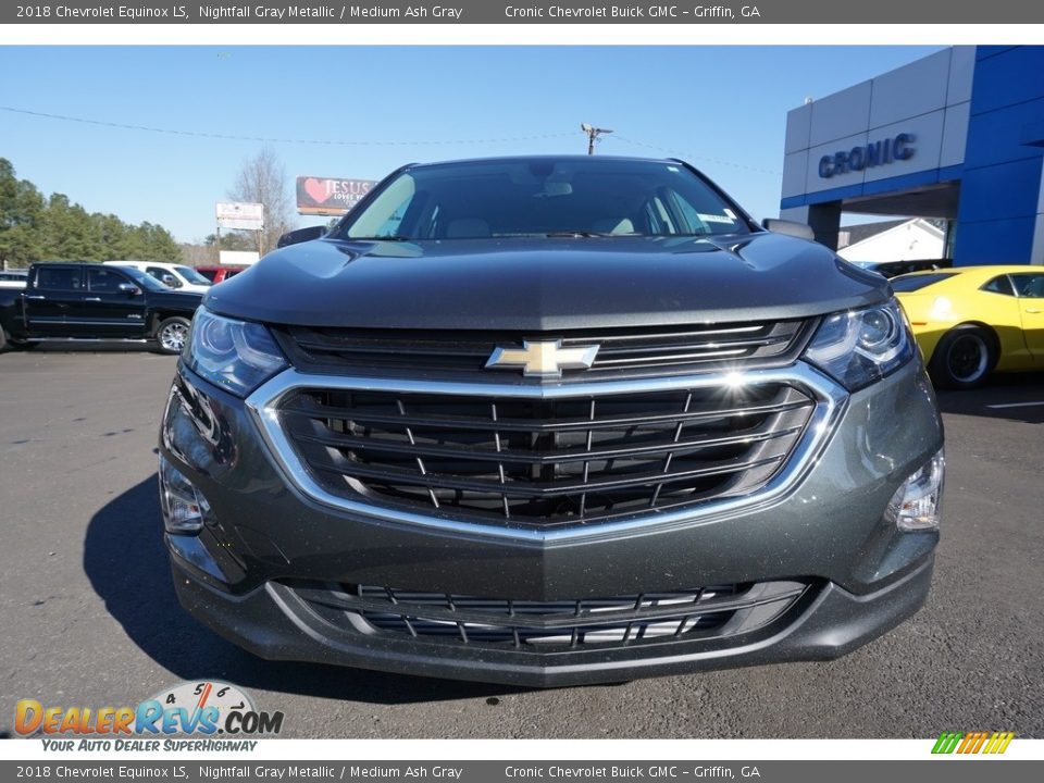 2018 Chevrolet Equinox LS Nightfall Gray Metallic / Medium Ash Gray Photo #2