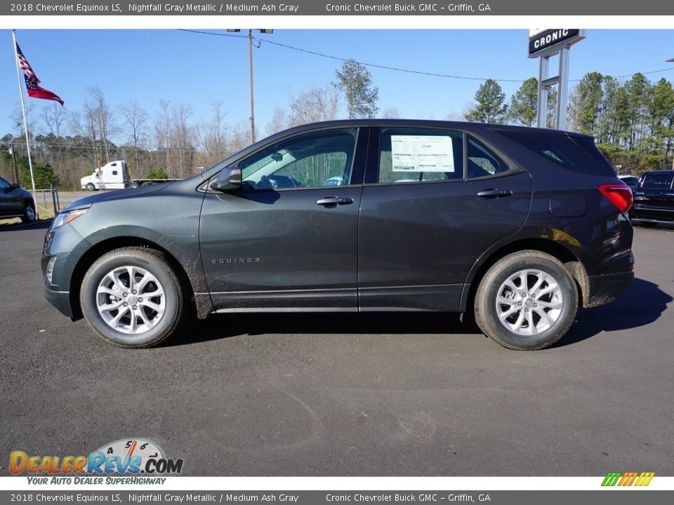 2018 Chevrolet Equinox LS Nightfall Gray Metallic / Medium Ash Gray Photo #3