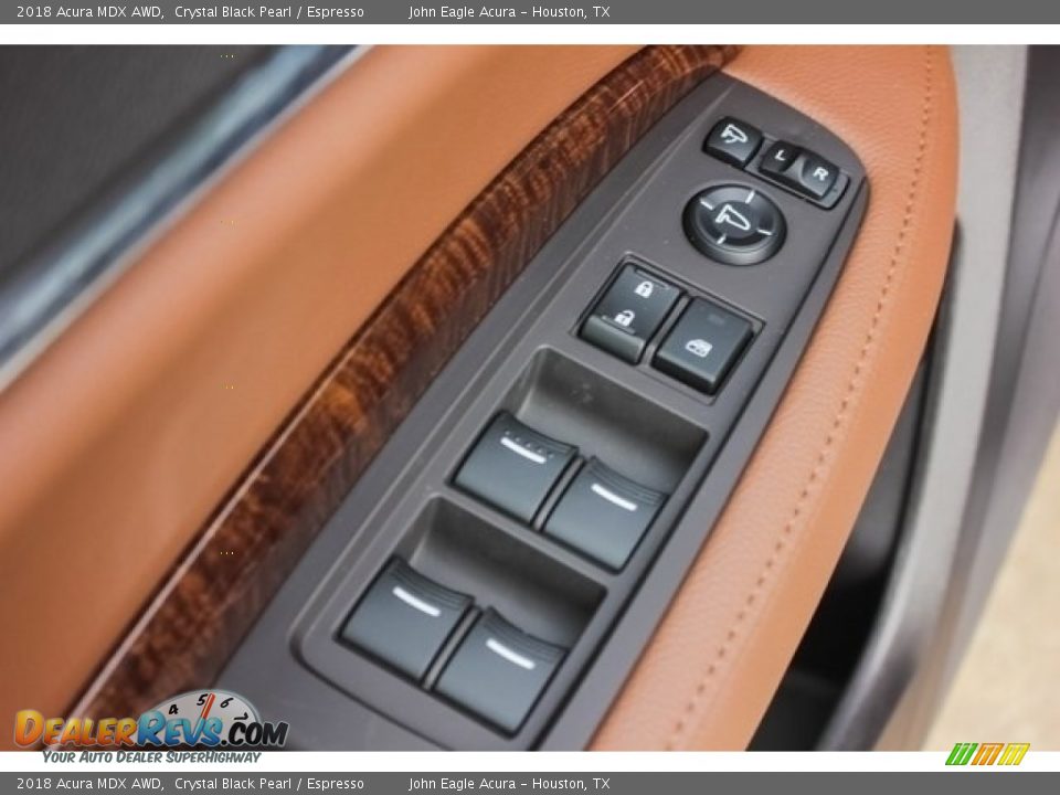 2018 Acura MDX AWD Crystal Black Pearl / Espresso Photo #13