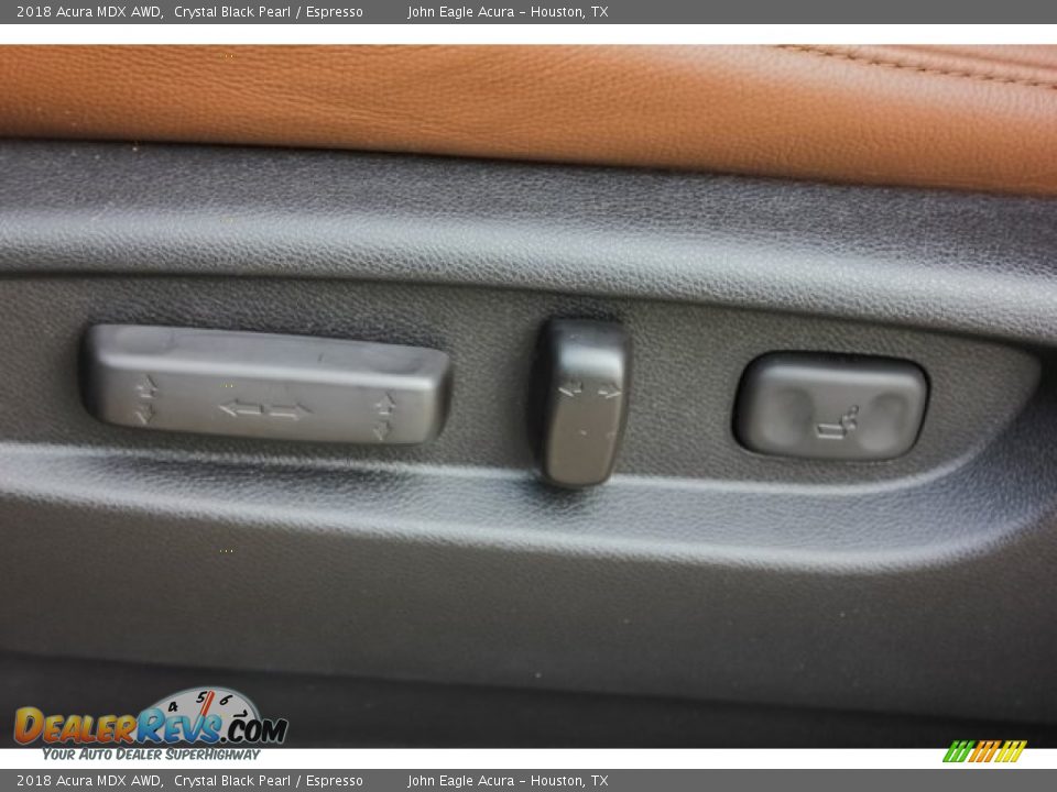 2018 Acura MDX AWD Crystal Black Pearl / Espresso Photo #14