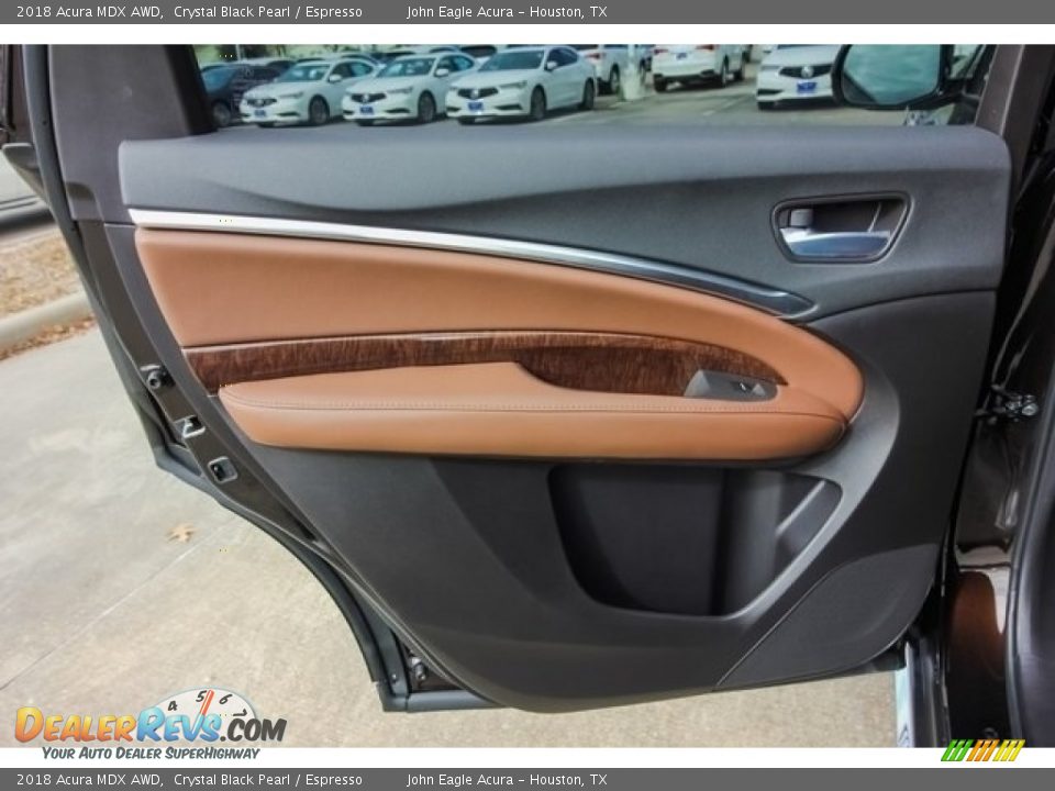 2018 Acura MDX AWD Crystal Black Pearl / Espresso Photo #17