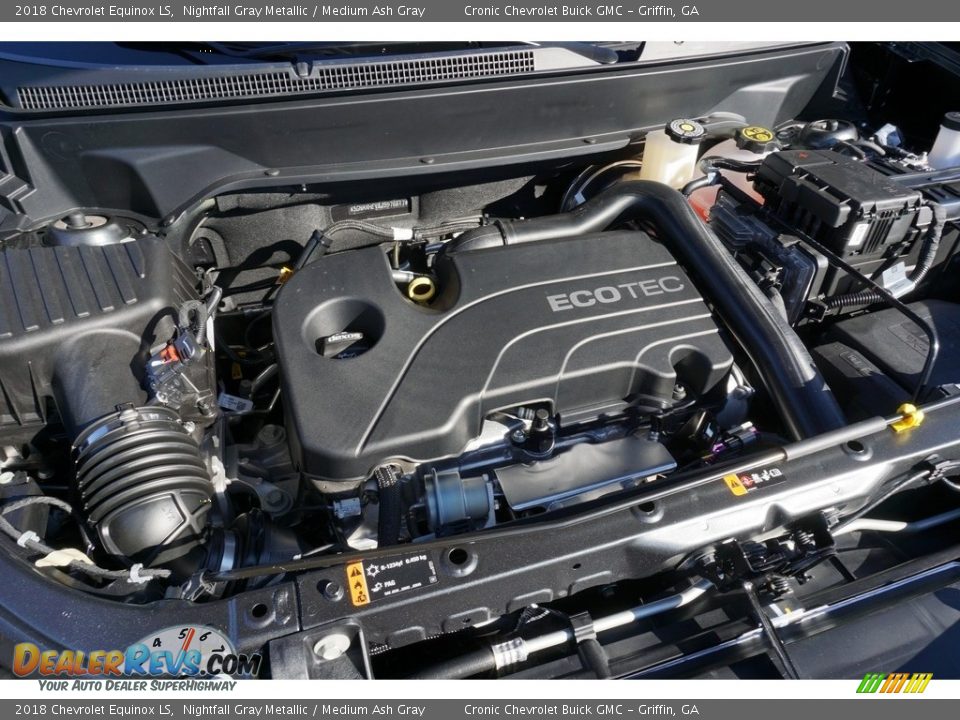 2018 Chevrolet Equinox LS Nightfall Gray Metallic / Medium Ash Gray Photo #10