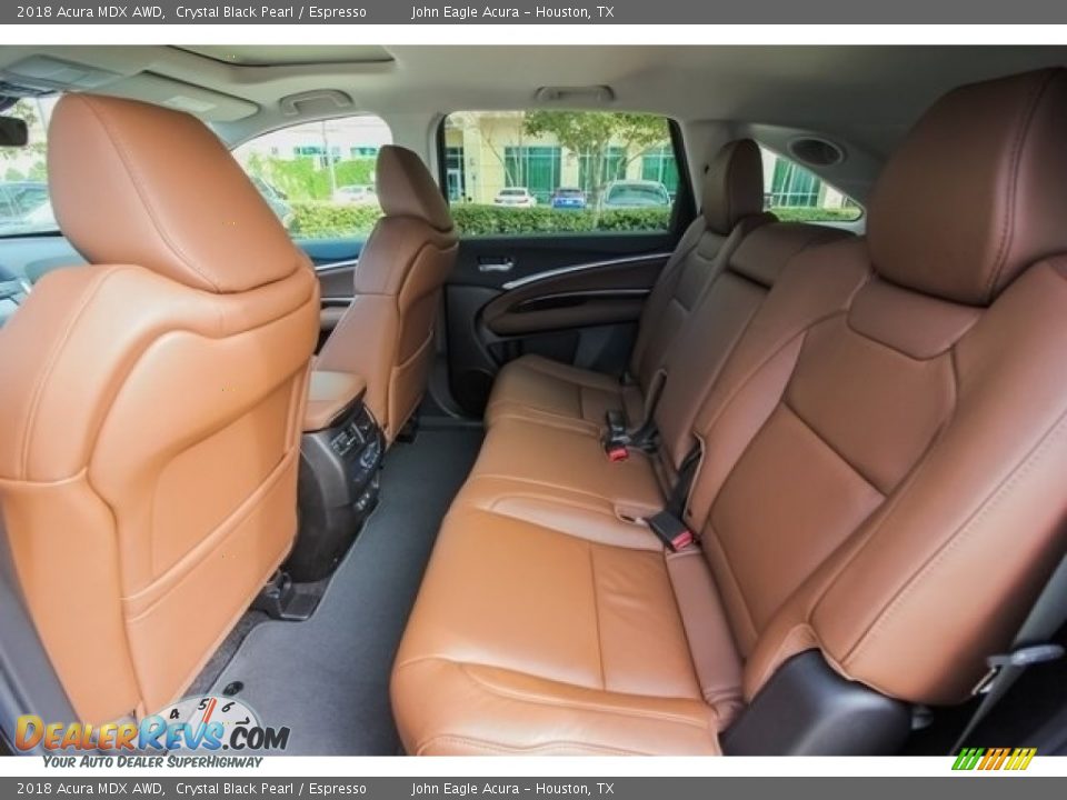 2018 Acura MDX AWD Crystal Black Pearl / Espresso Photo #18