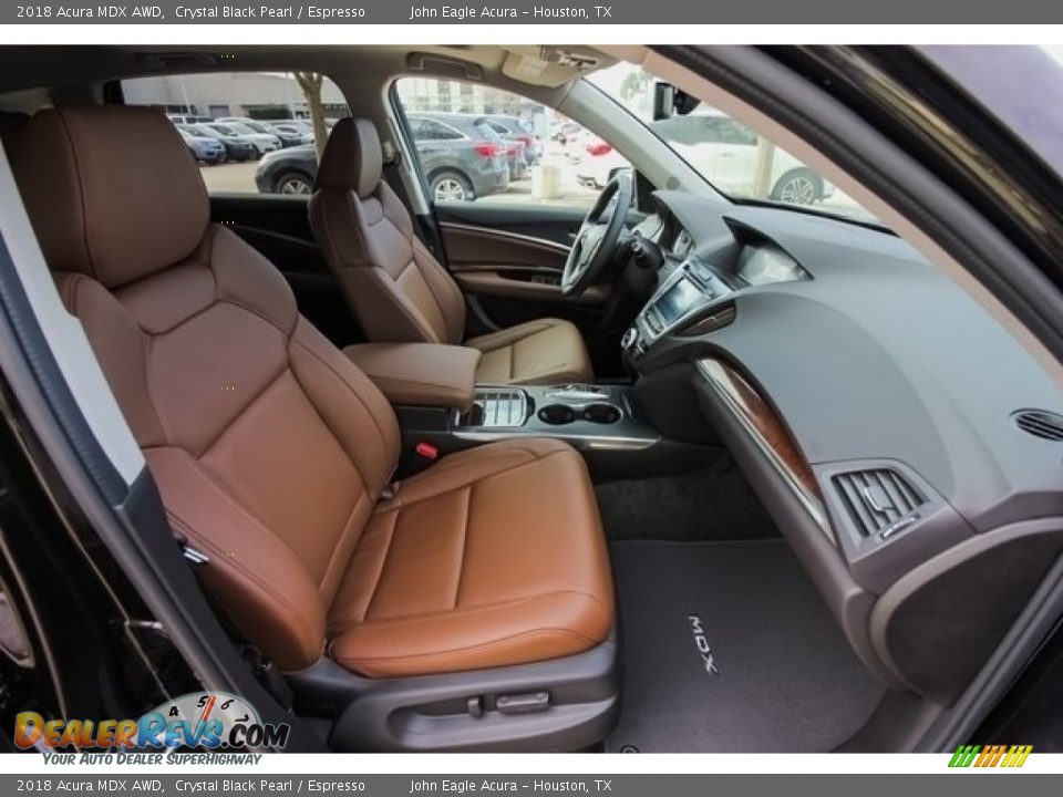 2018 Acura MDX AWD Crystal Black Pearl / Espresso Photo #24
