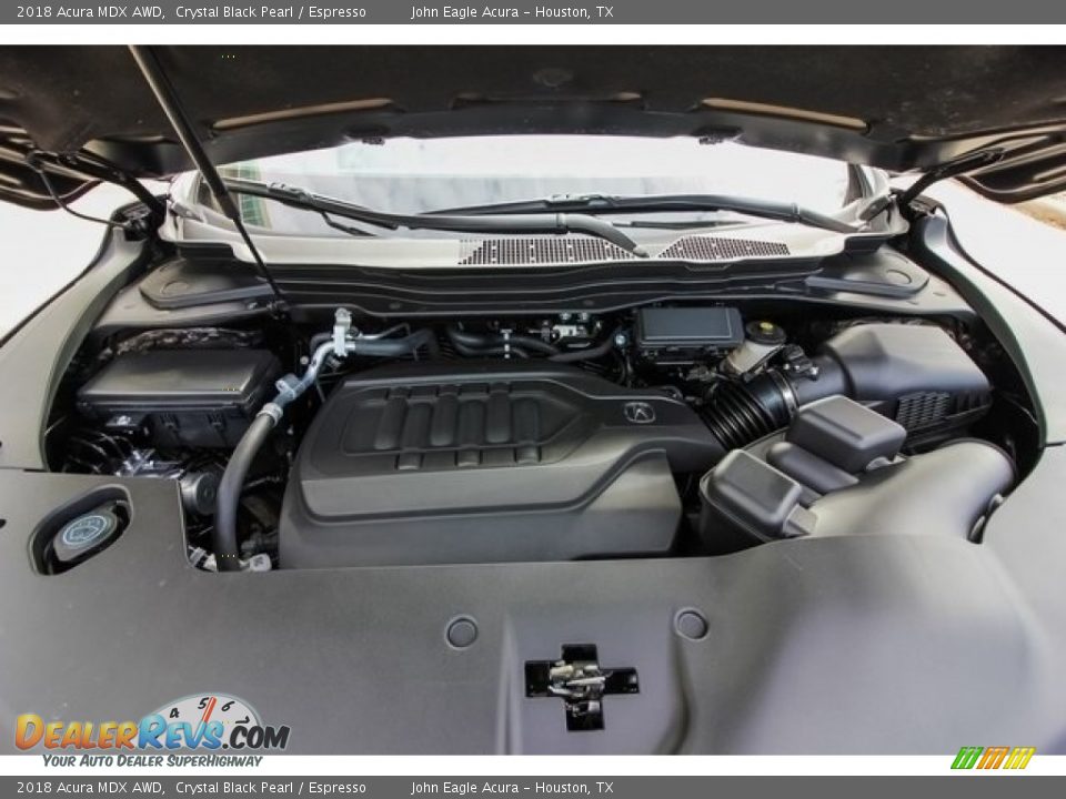2018 Acura MDX AWD Crystal Black Pearl / Espresso Photo #25