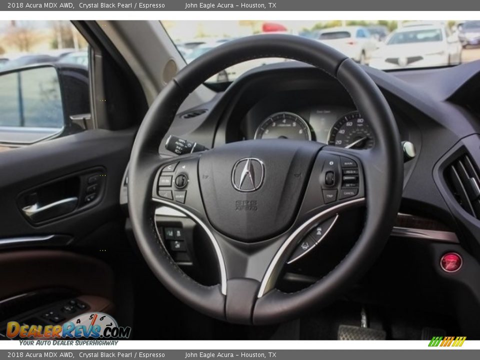 2018 Acura MDX AWD Crystal Black Pearl / Espresso Photo #28