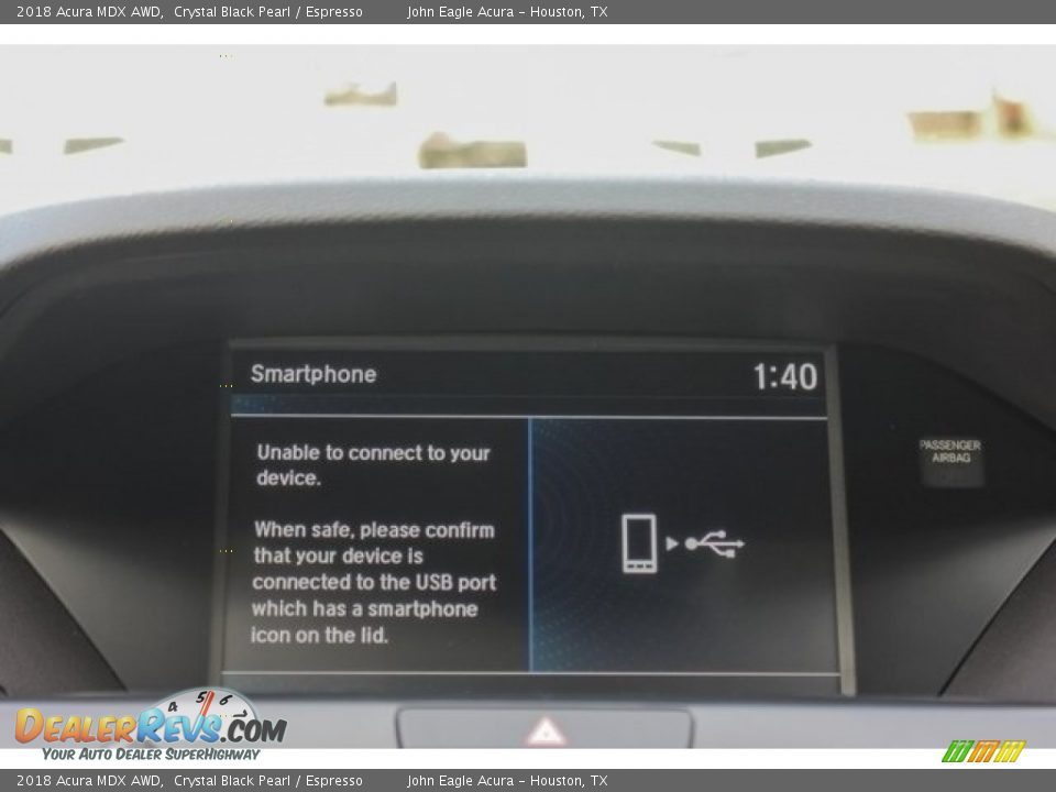 2018 Acura MDX AWD Crystal Black Pearl / Espresso Photo #30