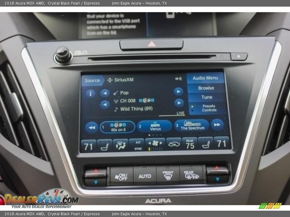 2018 Acura MDX AWD Crystal Black Pearl / Espresso Photo #31