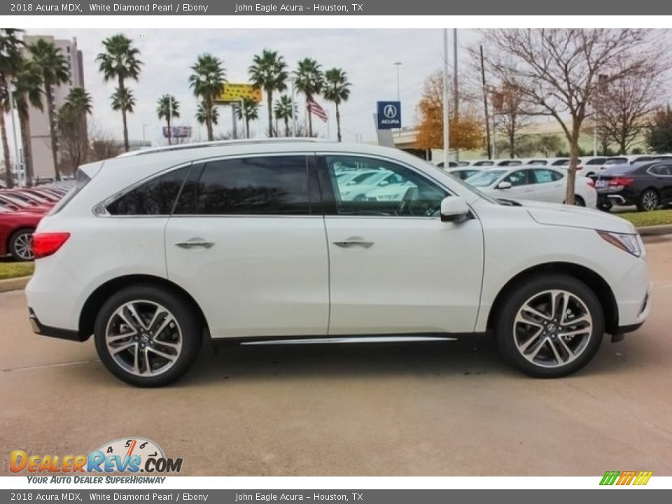 2018 Acura MDX White Diamond Pearl / Ebony Photo #8