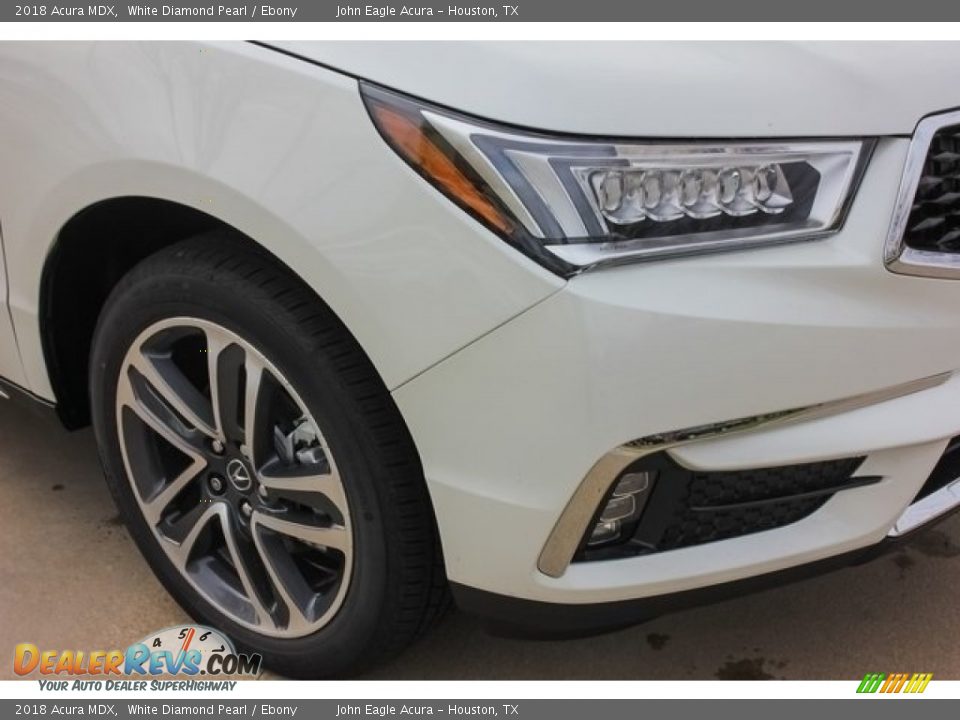 2018 Acura MDX White Diamond Pearl / Ebony Photo #10