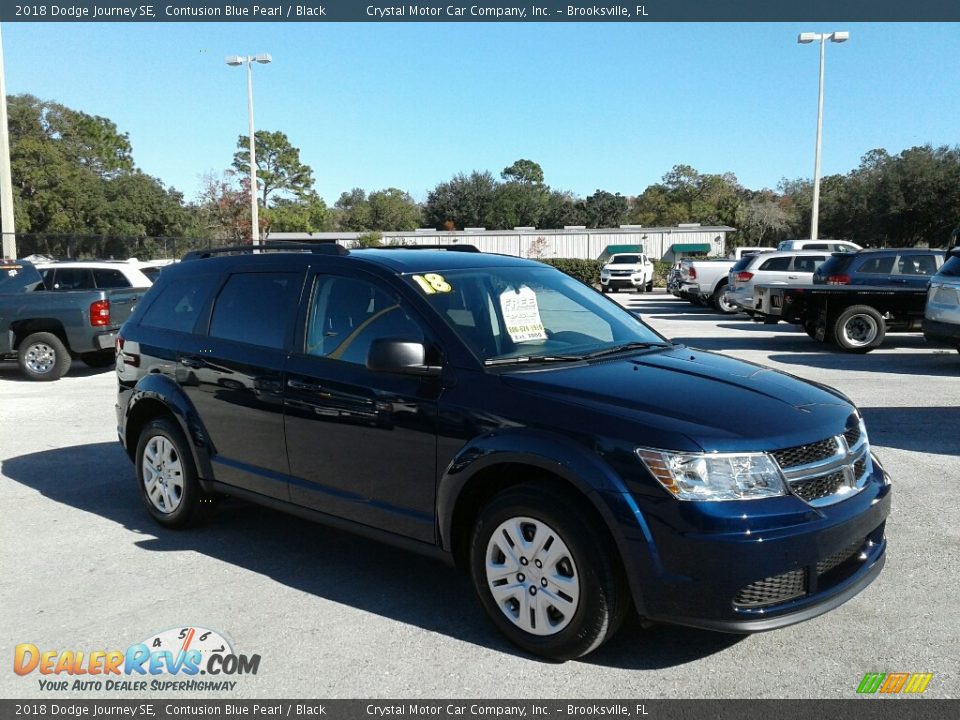 2018 Dodge Journey SE Contusion Blue Pearl / Black Photo #6