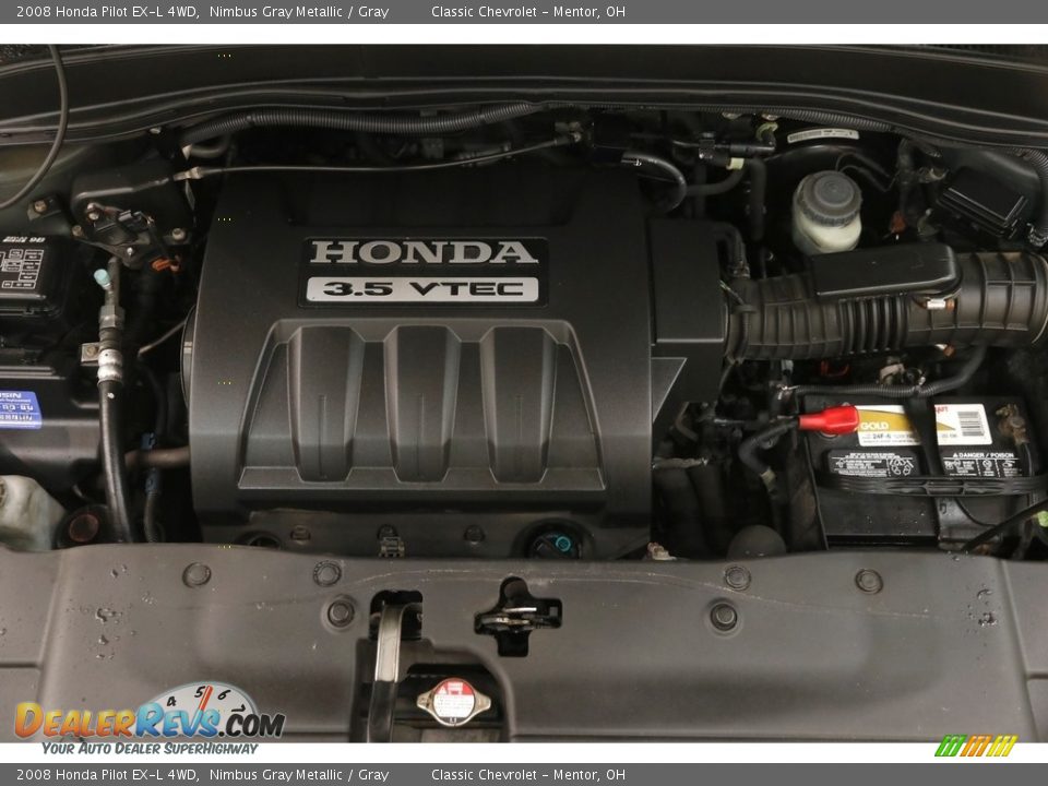 2008 Honda Pilot EX-L 4WD Nimbus Gray Metallic / Gray Photo #17