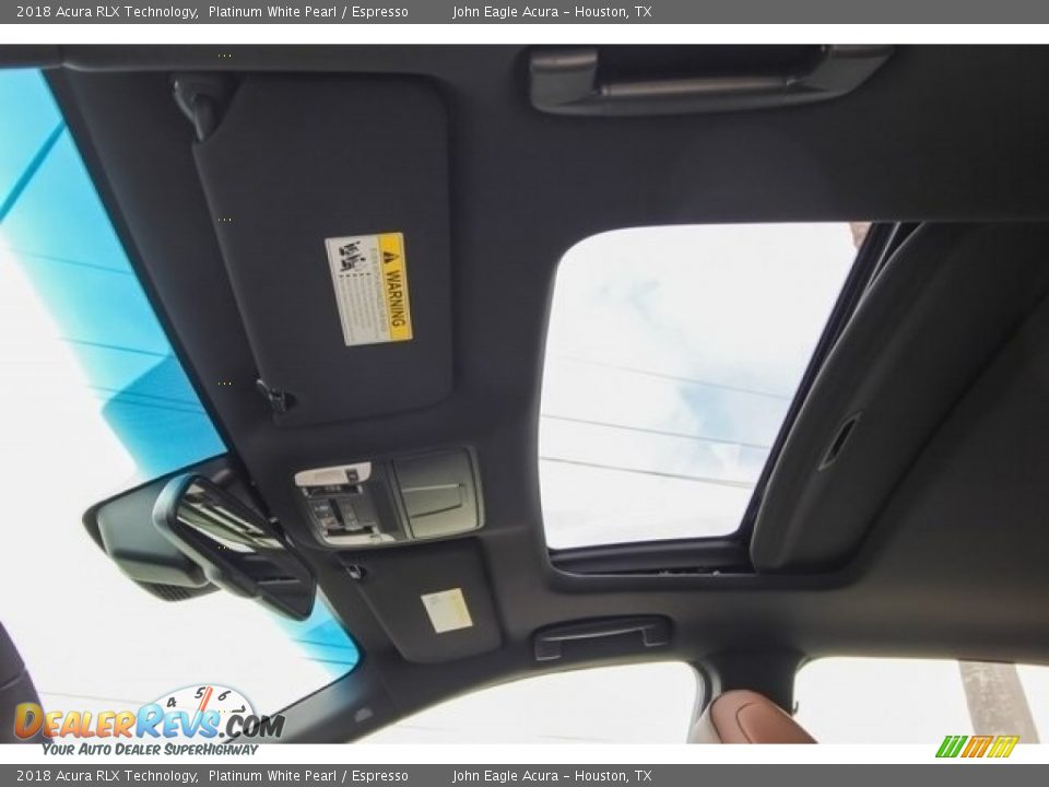2018 Acura RLX Technology Platinum White Pearl / Espresso Photo #15