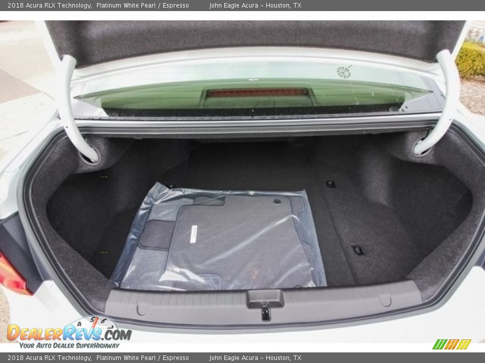 2018 Acura RLX Technology Platinum White Pearl / Espresso Photo #19
