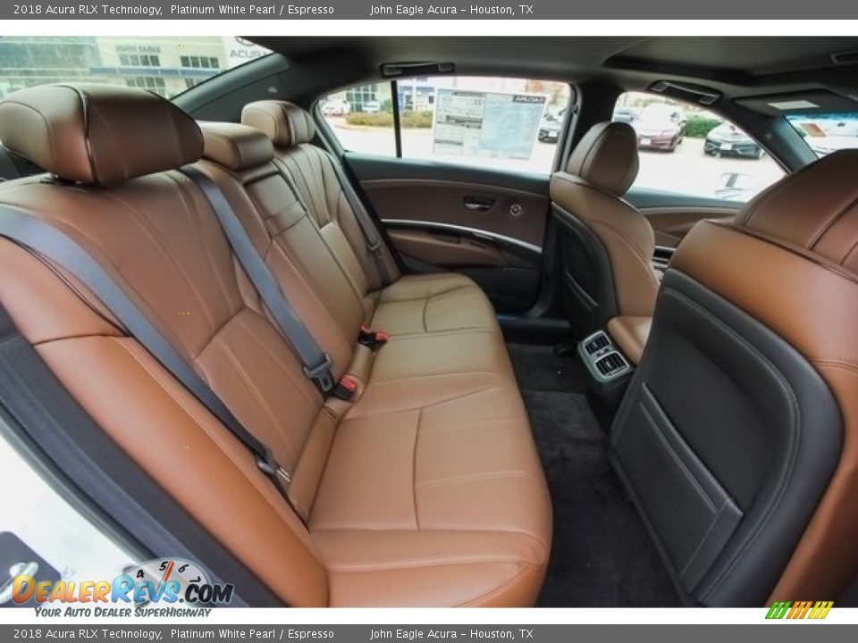 2018 Acura RLX Technology Platinum White Pearl / Espresso Photo #21