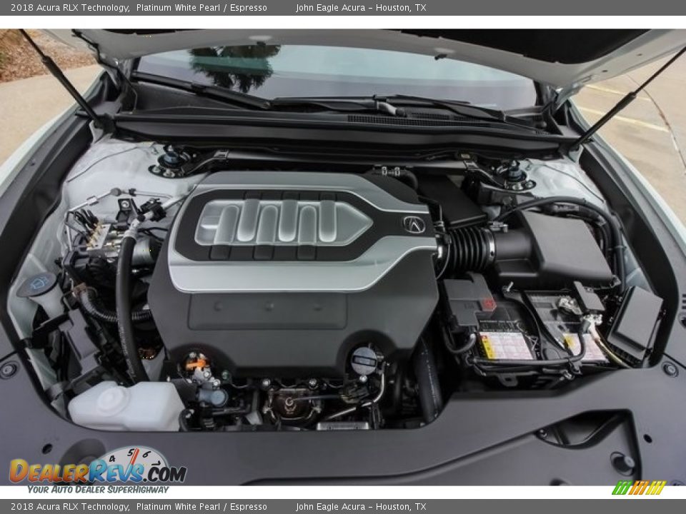 2018 Acura RLX Technology Platinum White Pearl / Espresso Photo #24