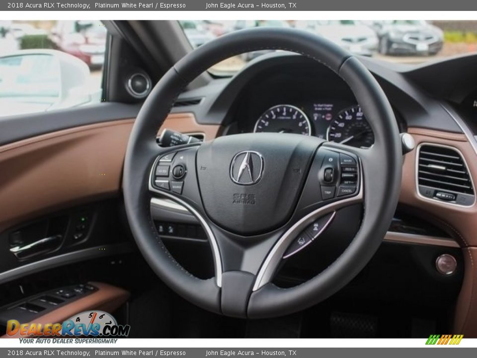 2018 Acura RLX Technology Platinum White Pearl / Espresso Photo #26
