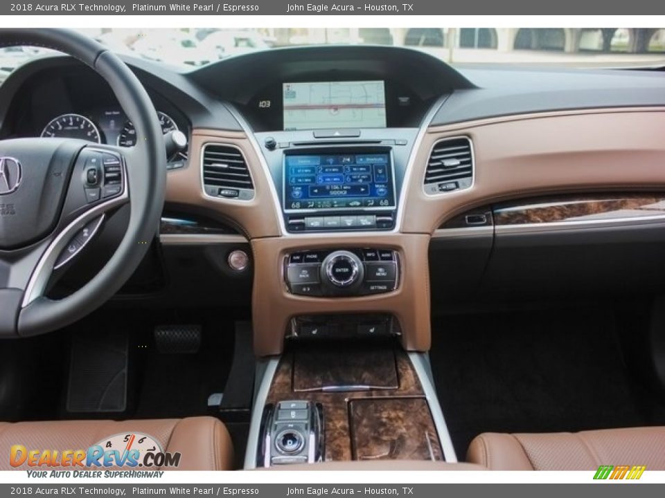 2018 Acura RLX Technology Platinum White Pearl / Espresso Photo #27