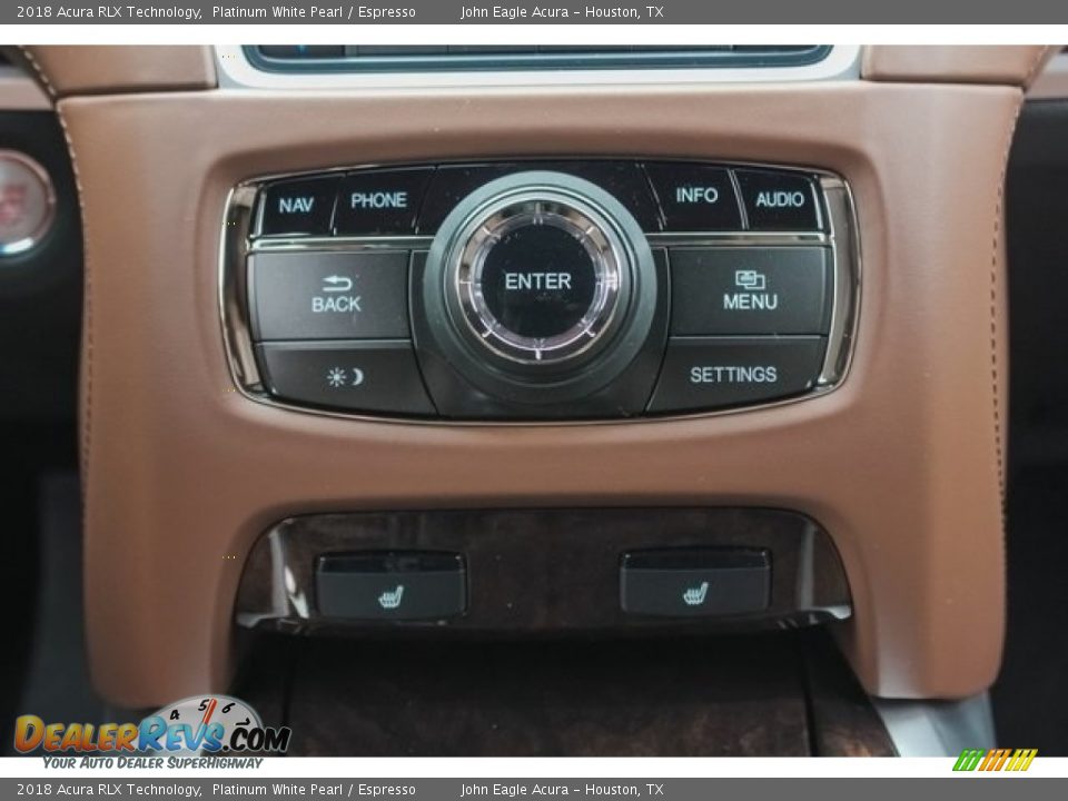 2018 Acura RLX Technology Platinum White Pearl / Espresso Photo #30