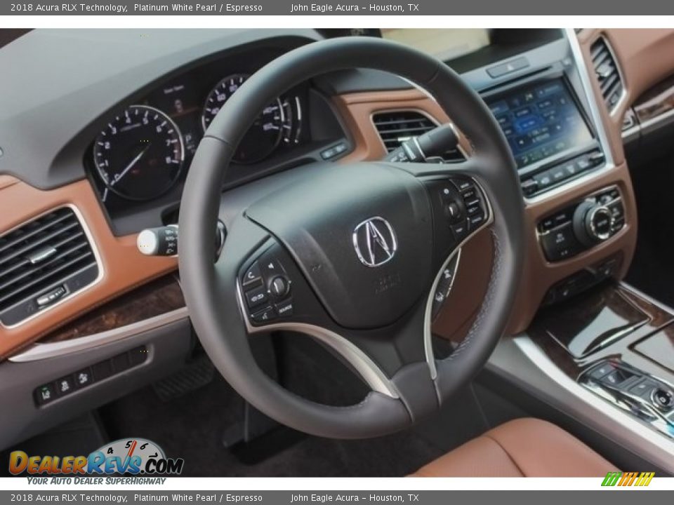 2018 Acura RLX Technology Platinum White Pearl / Espresso Photo #31