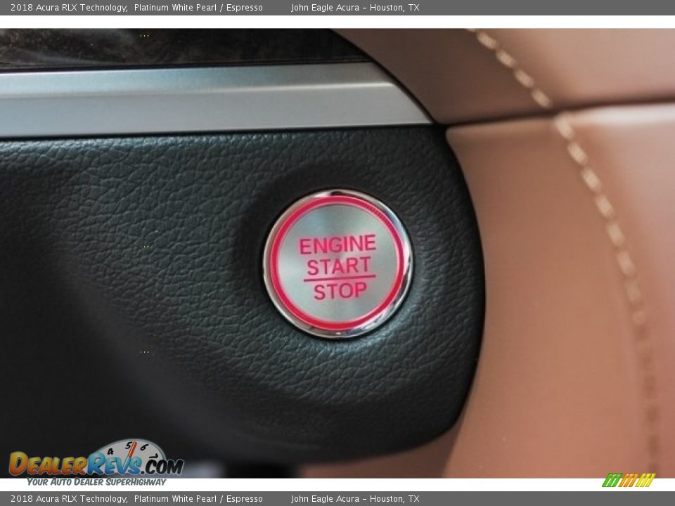 2018 Acura RLX Technology Platinum White Pearl / Espresso Photo #33