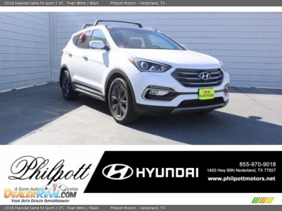 2018 Hyundai Santa Fe Sport 2.0T Pearl White / Black Photo #1