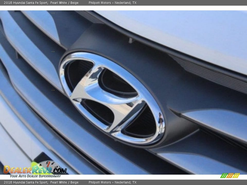 2018 Hyundai Santa Fe Sport Pearl White / Beige Photo #4