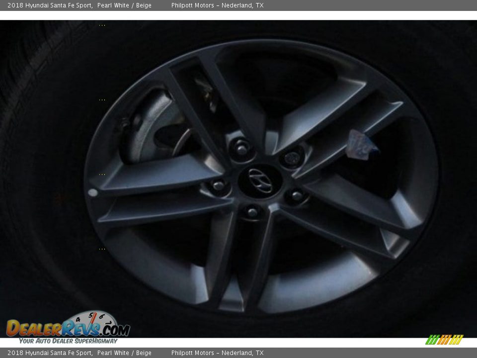 2018 Hyundai Santa Fe Sport Pearl White / Beige Photo #11
