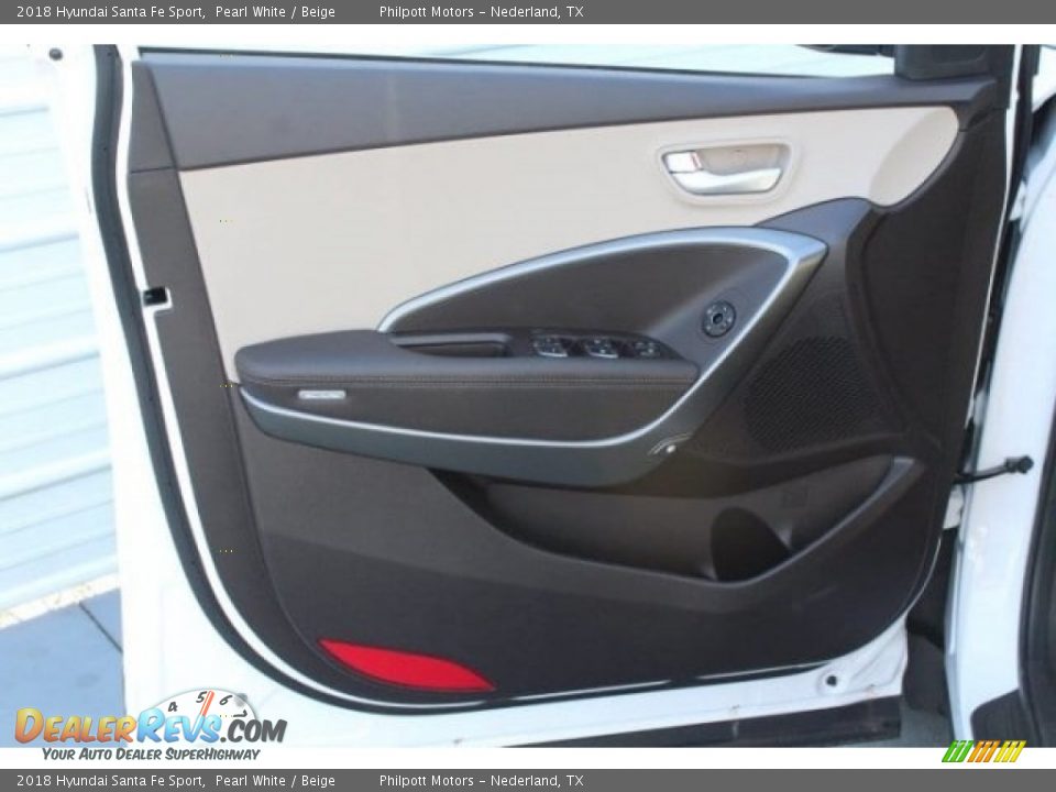 2018 Hyundai Santa Fe Sport Pearl White / Beige Photo #12