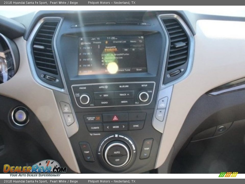 2018 Hyundai Santa Fe Sport Pearl White / Beige Photo #17