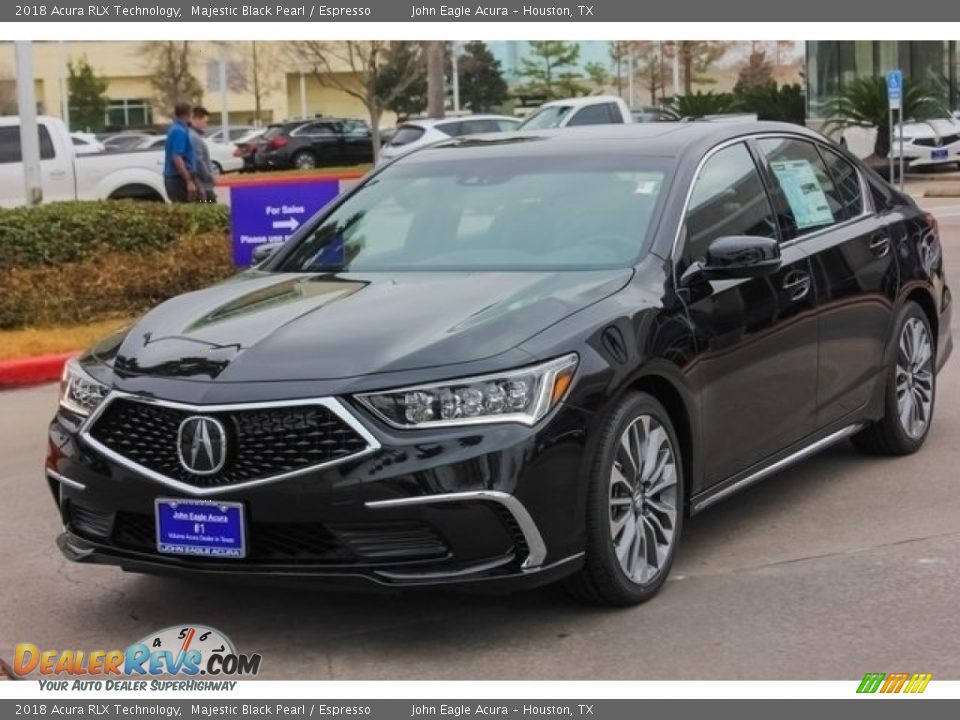 2018 Acura RLX Technology Majestic Black Pearl / Espresso Photo #3
