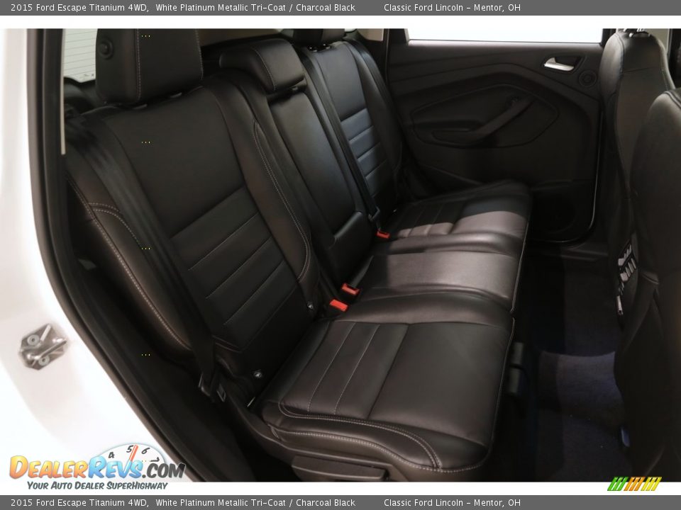 2015 Ford Escape Titanium 4WD White Platinum Metallic Tri-Coat / Charcoal Black Photo #14