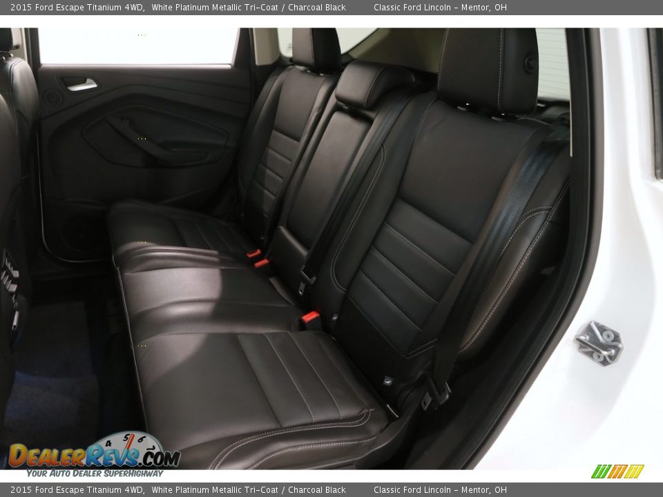 2015 Ford Escape Titanium 4WD White Platinum Metallic Tri-Coat / Charcoal Black Photo #15