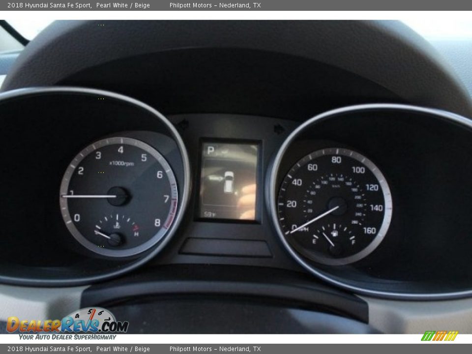 2018 Hyundai Santa Fe Sport Pearl White / Beige Photo #23