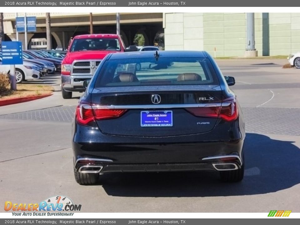 2018 Acura RLX Technology Majestic Black Pearl / Espresso Photo #6