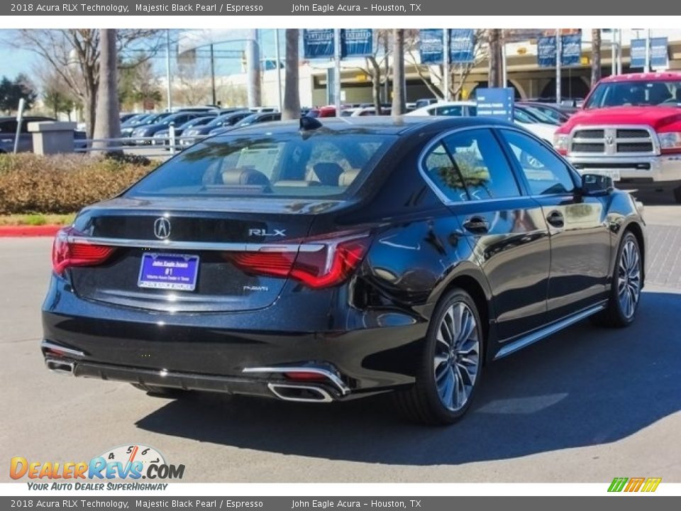 2018 Acura RLX Technology Majestic Black Pearl / Espresso Photo #7